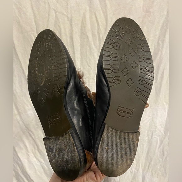 Vintage boots with fo fur and leather laces - Picture 5 of 7